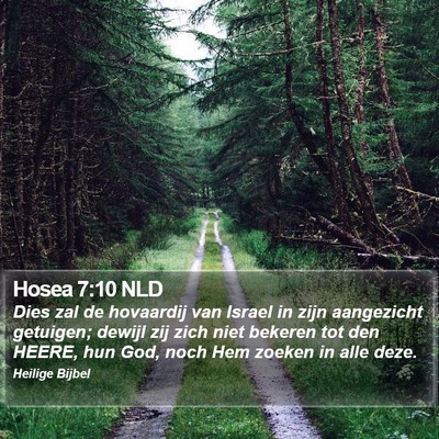 Hosea 7:10 NLD Bible Verse Image