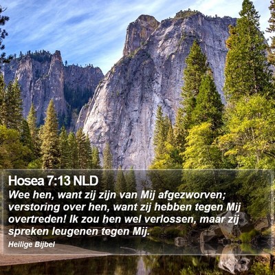Hosea 7:13 NLD Bible Verse Image