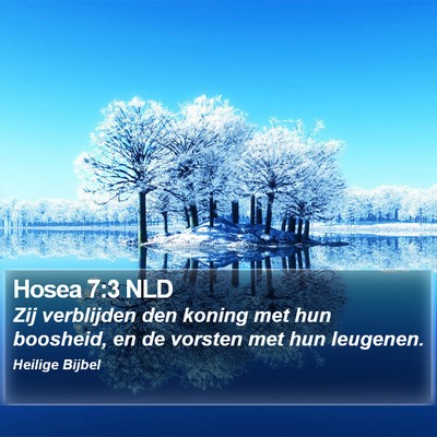 Hosea 7:3 NLD Bible Verse Image