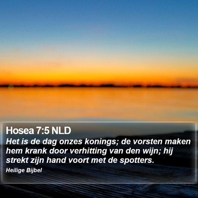 Hosea 7:5 NLD Bible Verse Image