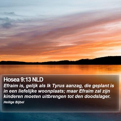 Hosea 9:13 NLD Bible Verse Image