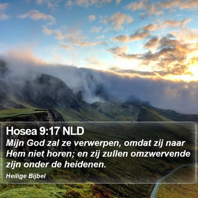 Hosea 9:17 NLD Bible Verse Image