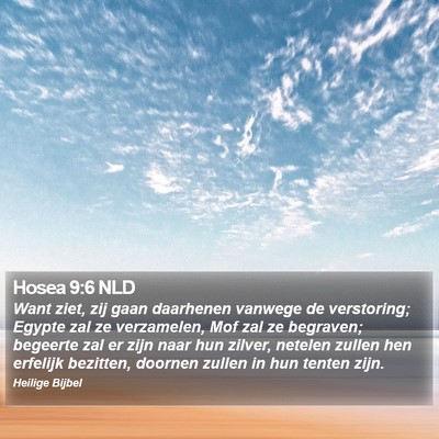 Hosea 9:6 NLD Bible Verse Image