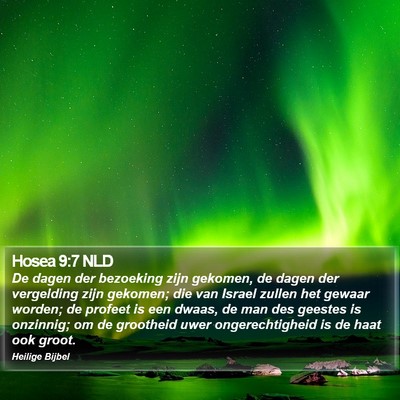 Hosea 9:7 NLD Bible Verse Image