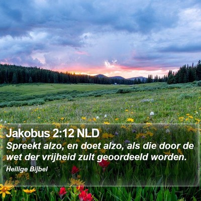 Jakobus 2:12 NLD Bible Verse Image