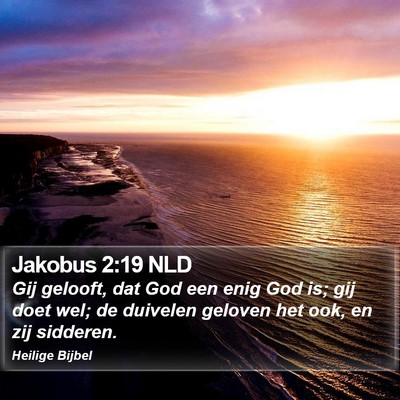 Jakobus 2:19 NLD Bible Verse Image