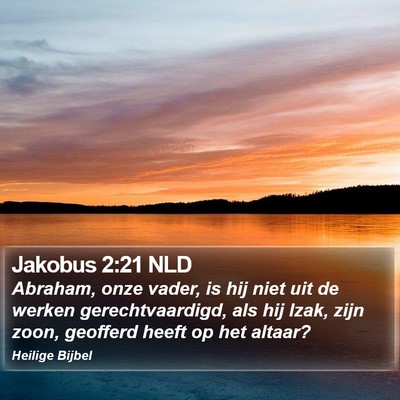 Jakobus 2:21 NLD Bible Verse Image