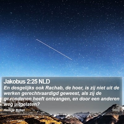 Jakobus 2:25 NLD Bible Verse Image