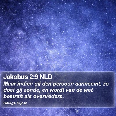 Jakobus 2:9 NLD Bible Verse Image