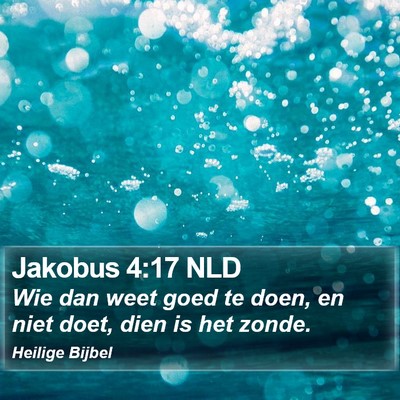 Jakobus 4:17 NLD Bible Verse Image