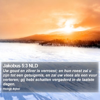 Jakobus 5:3 NLD Bible Verse Image