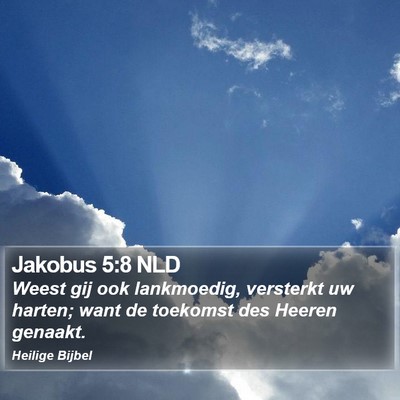 Jakobus 5:8 NLD Bible Verse Image