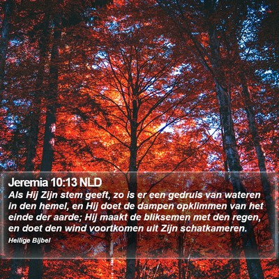 Jeremia 10:13 NLD Bible Verse Image