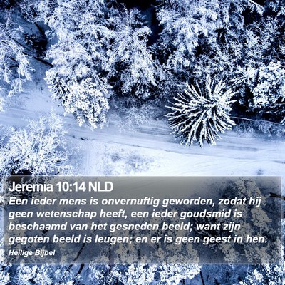 Jeremia 10:14 NLD Bible Verse Image