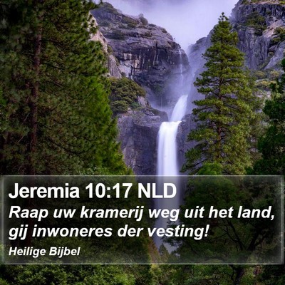 Jeremia 10:17 NLD Bible Verse Image
