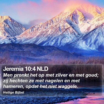Jeremia 10:4 NLD Bible Verse Image