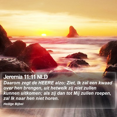 Jeremia 11:11 NLD Bible Verse Image