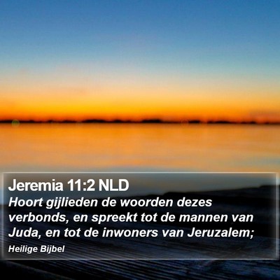 Jeremia 11:2 NLD Bible Verse Image