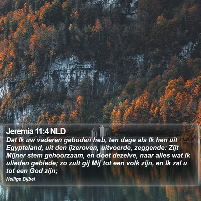Jeremia 11:4 NLD Bible Verse Image
