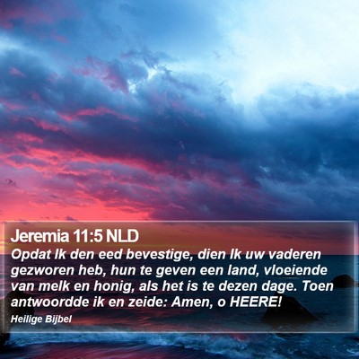 Jeremia 11:5 NLD Bible Verse Image