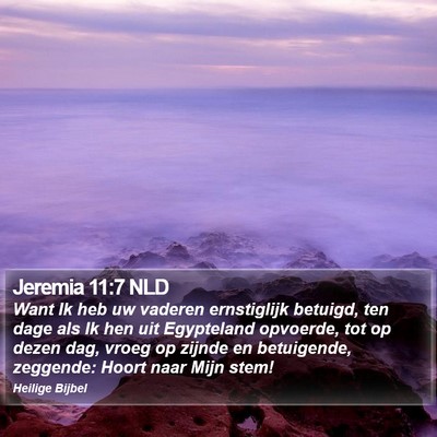 Jeremia 11:7 NLD Bible Verse Image