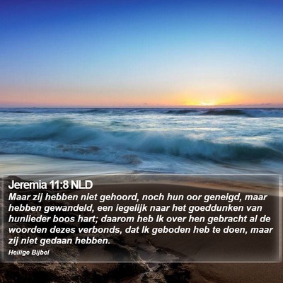 Jeremia 11:8 NLD Bible Verse Image