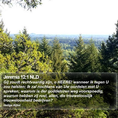 Jeremia 12:1 NLD Bible Verse Image