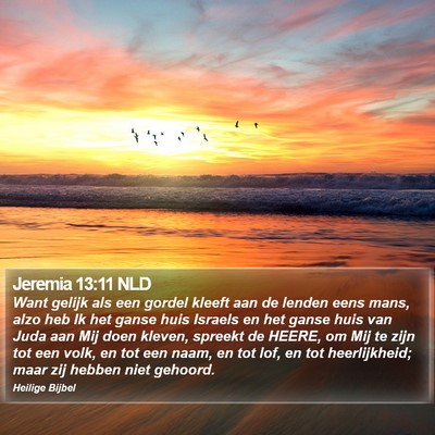 Jeremia 13:11 NLD Bible Verse Image