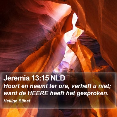 Jeremia 13:15 NLD Bible Verse Image