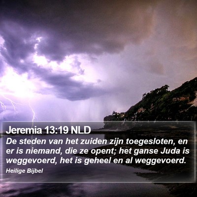 Jeremia 13:19 NLD Bible Verse Image