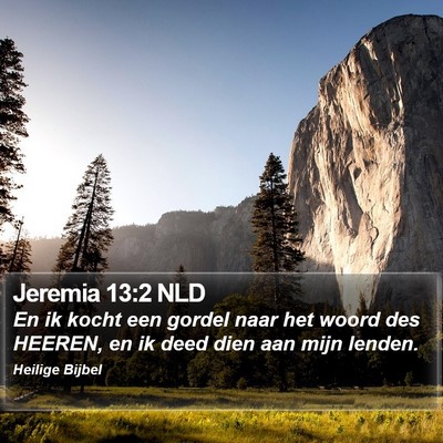 Jeremia 13:2 NLD Bible Verse Image