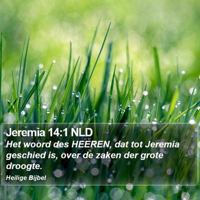Jeremia 14:1 NLD Bible Verse Image
