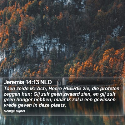 Jeremia 14:13 NLD Bible Verse Image