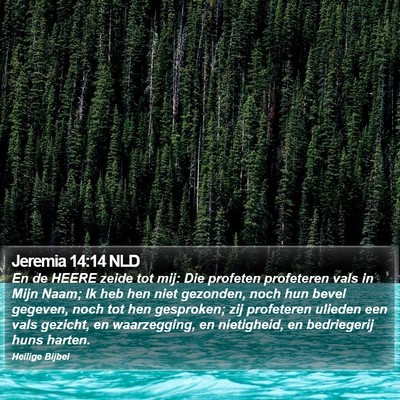 Jeremia 14:14 NLD Bible Verse Image