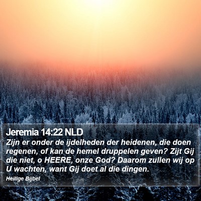 Jeremia 14:22 NLD Bible Verse Image