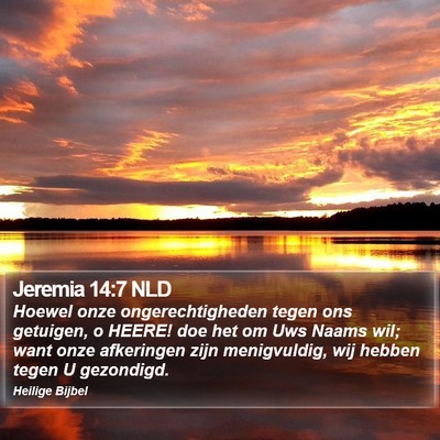 Jeremia 14:7 NLD Bible Verse Image