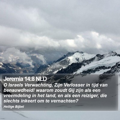 Jeremia 14:8 NLD Bible Verse Image