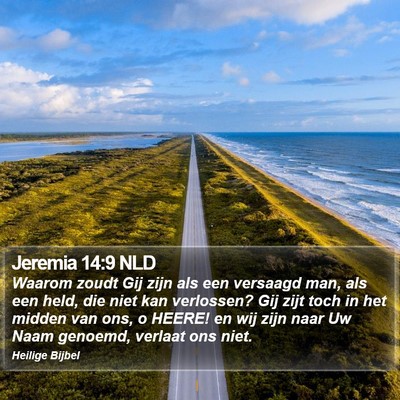 Jeremia 14:9 NLD Bible Verse Image