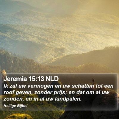 Jeremia 15:13 NLD Bible Verse Image