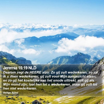 Jeremia 15:19 NLD Bible Verse Image