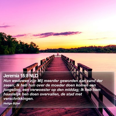Jeremia 15:8 NLD Bible Verse Image