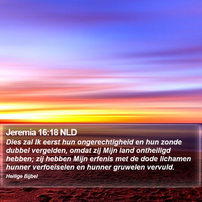 Jeremia 16:18 NLD Bible Verse Image