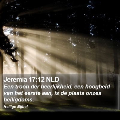 Jeremia 17:12 NLD Bible Verse Image