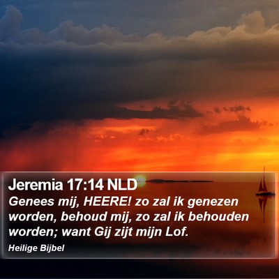 Jeremia 17:14 NLD Bible Verse Image