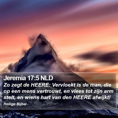 Jeremia 17:5 NLD Bible Verse Image