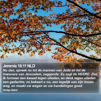 Jeremia 18:11 NLD Bible Verse Image