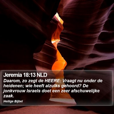 Jeremia 18:13 NLD Bible Verse Image