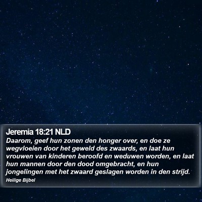 Jeremia 18:21 NLD Bible Verse Image