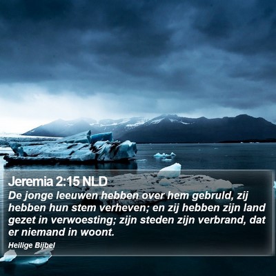 Jeremia 2:15 NLD Bible Verse Image