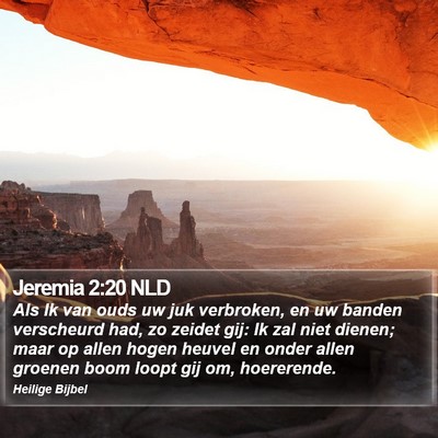 Jeremia 2:20 NLD Bible Verse Image